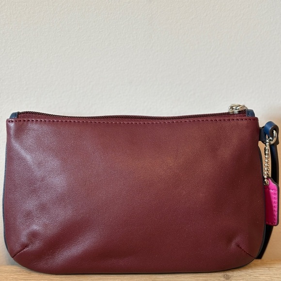 Coach Pink/Burgundy/Blue Quilted
Pattern Wristlet - Picture 2 of 4
